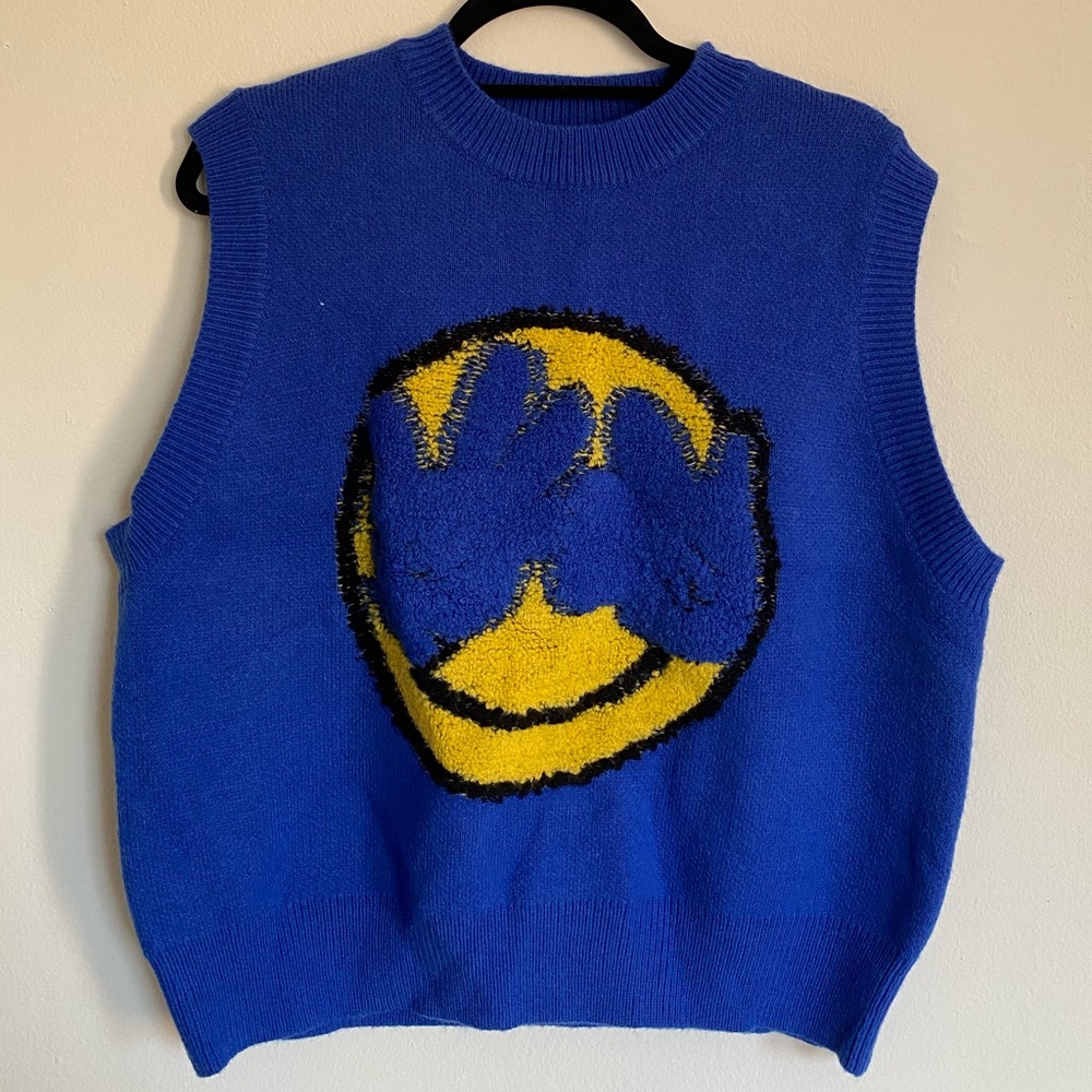 SMILEY FACE SWEATER VEST